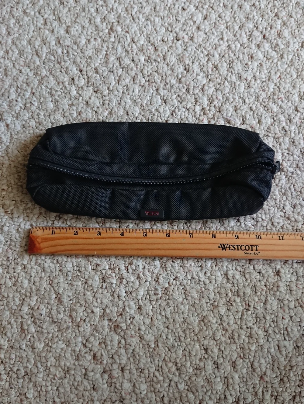 Tumi Alpha Black laptop sleeve & Electronic cord travel pouch, 2 piece set